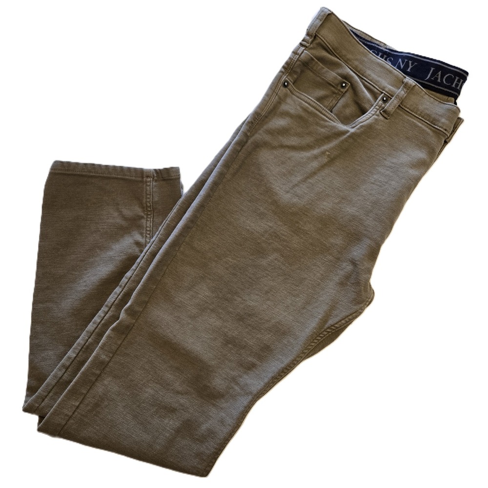Jachs NY Mens 40/32 Green Casual Pants Chinos Five Pocket Design